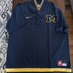 Michigan Wolverine button down shirt